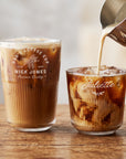 Personalised engraved glass beverage and coffee tumbler