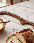 Personalised engraved wooden bread and sourdough knife