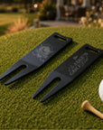 Personalised golf divot repair tool groomsmen and golfer gift