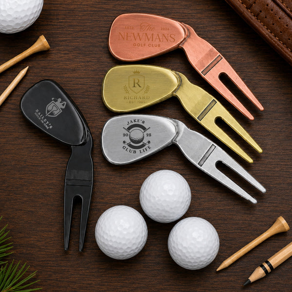 Custom Engraved Golf Wedge Pitch Divot Repair Tool