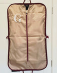 Custom Embroidered Carry Suit Bag, Personalised Travel Garment, Dress Zipper Storage, Business Vest Formal Clothing Organiser Groomsman Gift