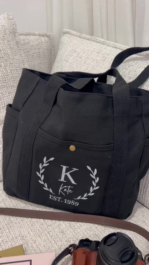 Personalised Carry Bag, Custom Print Eco Travel, Shopping, Work, School, Outdoor Daily Canvas Fashion Tote, Wedding Birthday, Corporate Gift