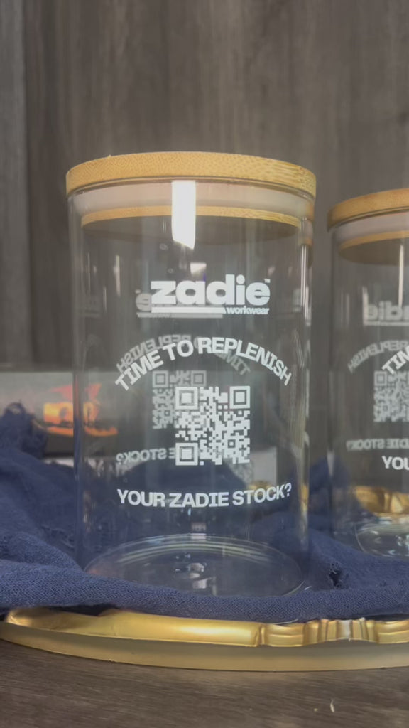 Personalised Wooden Lid Jar, Custom Engraved Treat, Food, Snack Glass Storage, Cookie Lolly Canister, Teacher, Anniversary, Mother Xmas Gift