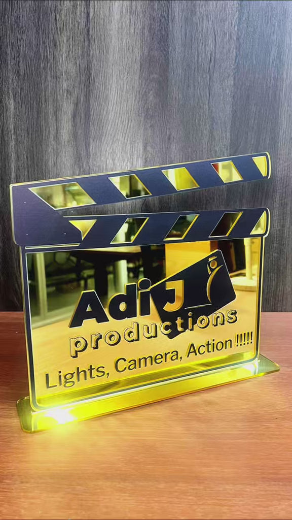 Custom Print Acrylic Clapperboard Cinefilm Guestbook Sign, Personalised Photo Station Wishing Well, Memorial Signage, Vintage Wedding Decor