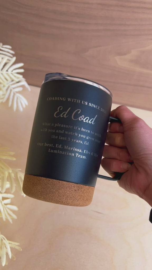 Personalised Stainless Steel Coffee Cup, Custom Engraved Insulated Tea Sipper Tumbler, Travel Thermal Mug, Insulation Portable Vacuum Flask