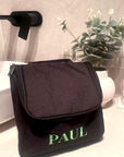 Personalised Embroidered Hanging Toiletry Bag, Custom Travel Organiser, Lightweight Cosmetic Storage, Camping, Business Trip Bridesmaid Gift