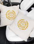 Personalised Embroidered Cotton Cushion Cover 50x50cm, Custom Name & Monogram Throw Pillowcase, Home Décor, Housewarming, Wedding, Xmas Gift