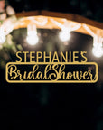 Custom Made Wooden/ Acrylic Bridal Shower Wedding Sign, Personalised Name Bride To Be Signage, Hedge Photo Prop, Event Wall Hoop, Engagement, Anniversary, Hens Party Backdrop Decor