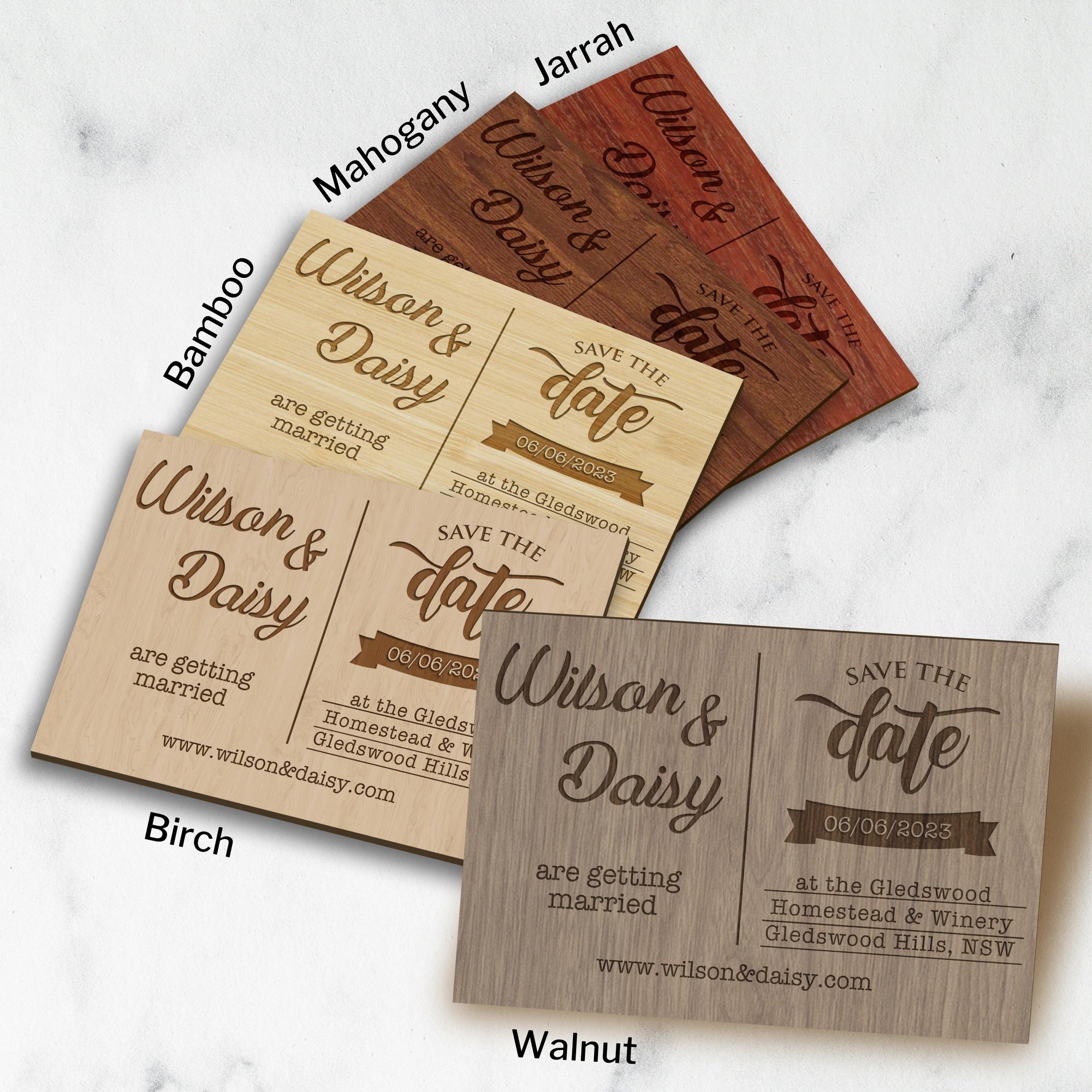 Engraved Wooden/ Acrylic Save The Date Fridge Magnets, Personalised Rustic Wedding Invitation Post Card, Remember Date Announcement Guest Gift Tags