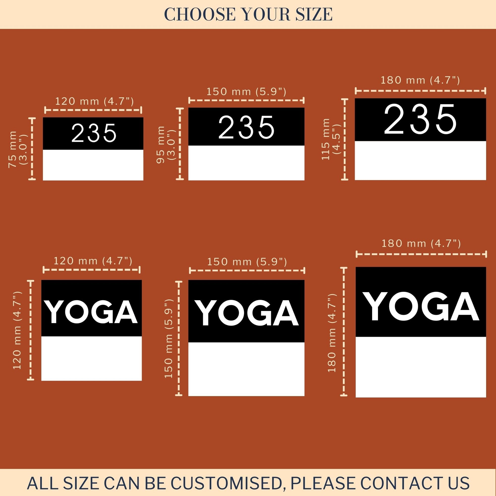 Custom Engraving Double Layers Modern Acrylic House Number, Aluminium Street Name Home Address, Landscape Mailbox/ Letterbox/ Room Sign, Door Plaque, Personalised Wall Plate, Business Logo Signage for Office, Company, Apartment, Hotel, / House Warming&#39;s Gift