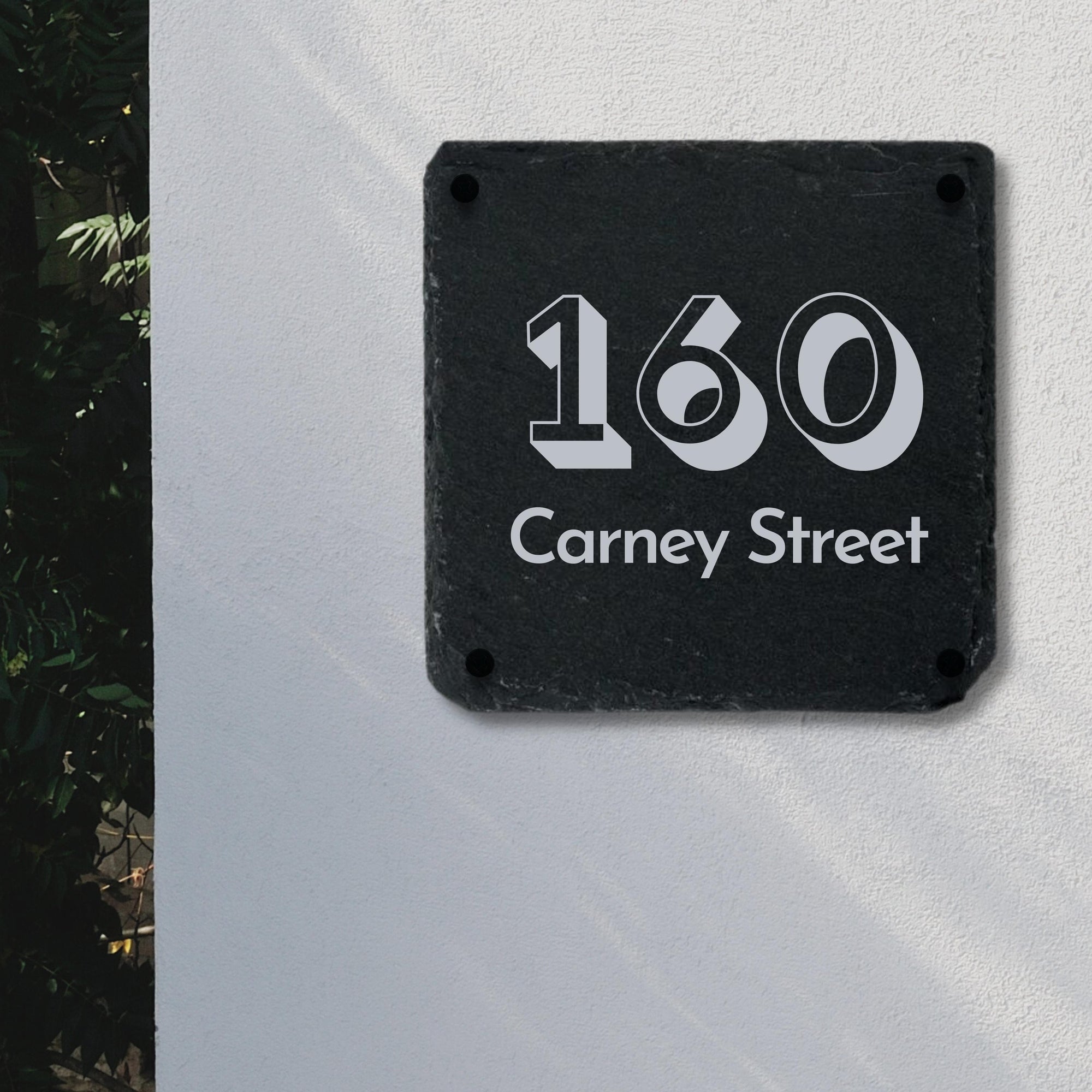 Personalised Multi Shape Slate Door Number Plaque/ House Name Sign/ Charcoal Plate Custom Engraved Gate/ Rustic Farmhouse Signage/ House Warming Gift