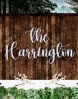 Custom Wooden/ Acrylic The Last Name Wedding Sign, Personalised Family, Business Name Signage, Hedge Photo Prop, Event Wall Hoop, Bridal Shower, Engagement, Anniversary, Stag Party Backdrop Decor