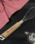 Personalised Egg/ Milk Whisk Beater, Custom Laser Engraved Etching Wire Mixing, Kitchen Utensils, Chef Gift for Mom, Grandma, Nanny