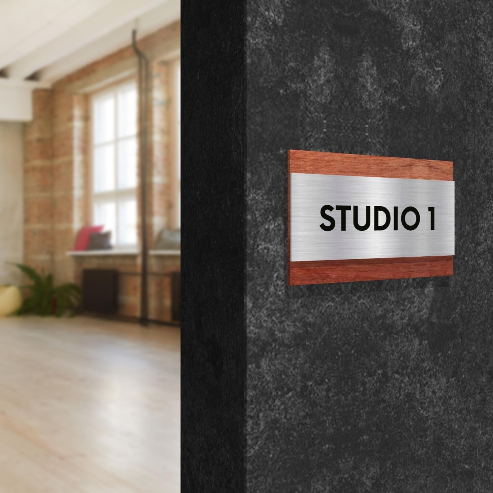 Custom Engraving Double Layers Wooden & Acrylic Room Name Sign, Door Number Plaque, Personalised Wall Room Plate, Business Logo Company Signage for Office, Apartment, Hotel, / House Warming, Grand Opening's Gift