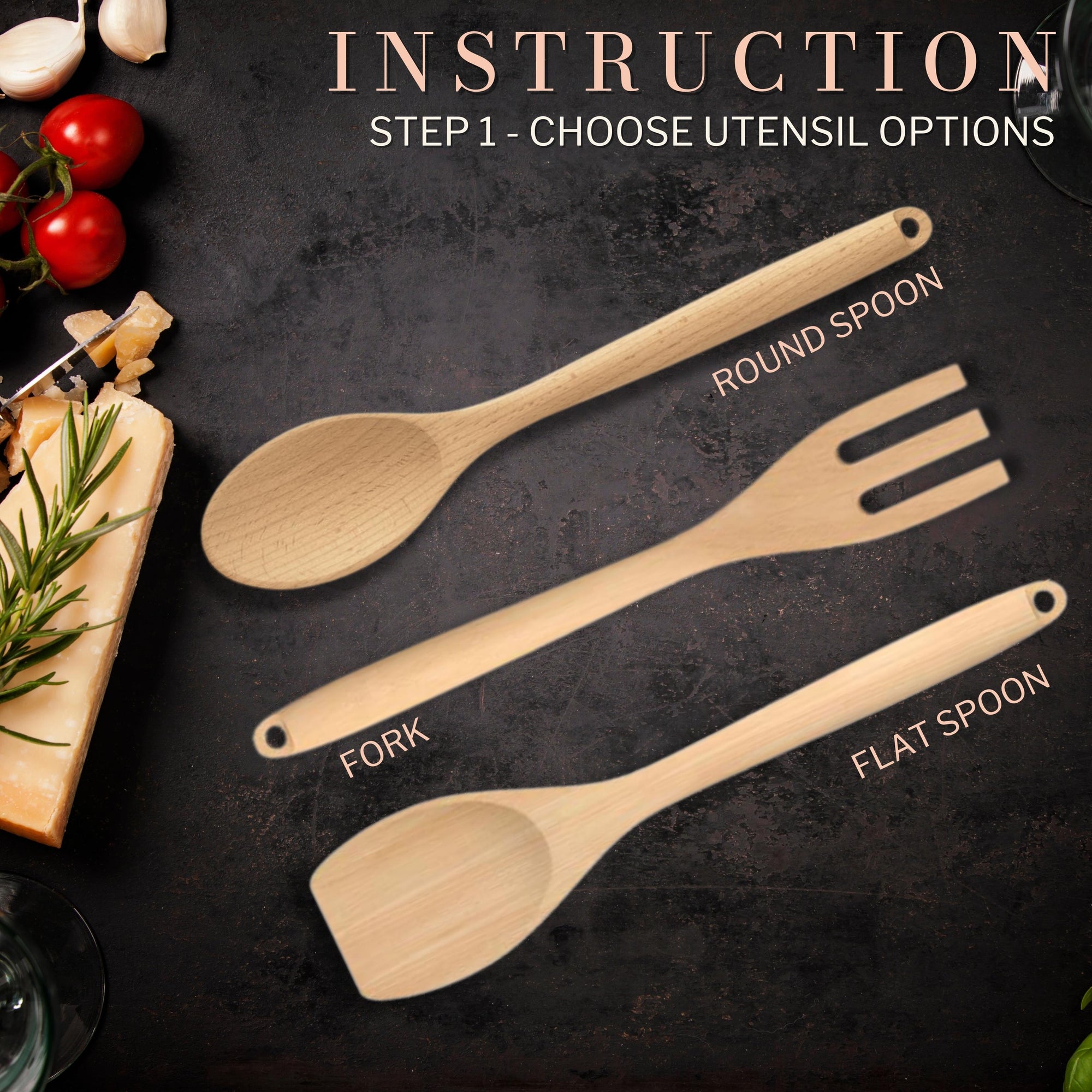 Personalised Wooden Mixing Spoon, Custom Laser Engraved Timber Spatulas Utensils Cooking, Wedding/ Bridal Shower/ Birthday Anniversary Gift