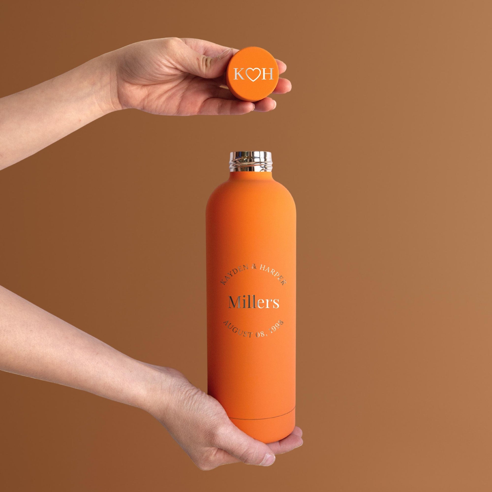 Personalised Stainless Steel Insulated Water Bottle, Laser Engraved Custom Logo, Travel Thermal Drink, Corporate Teacher Birthday Promotion Gift