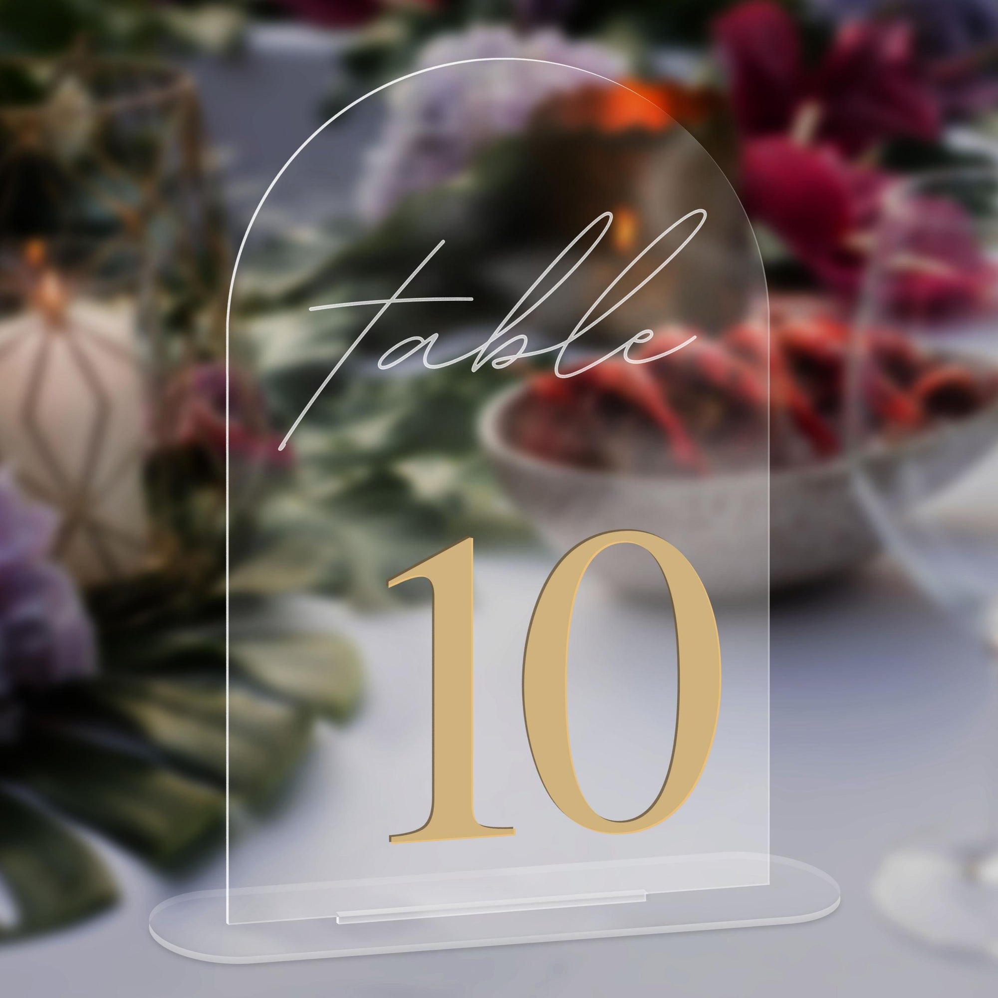 Personalised Engraving & 3D Raised Acrylic Wedding Table Number, Custom Banqueting Tables Plaque, Luxury Wedding Decor Ceremony/ Elegant Event / Engagement/ Bridal Shower/ Birthday Menus, Signs