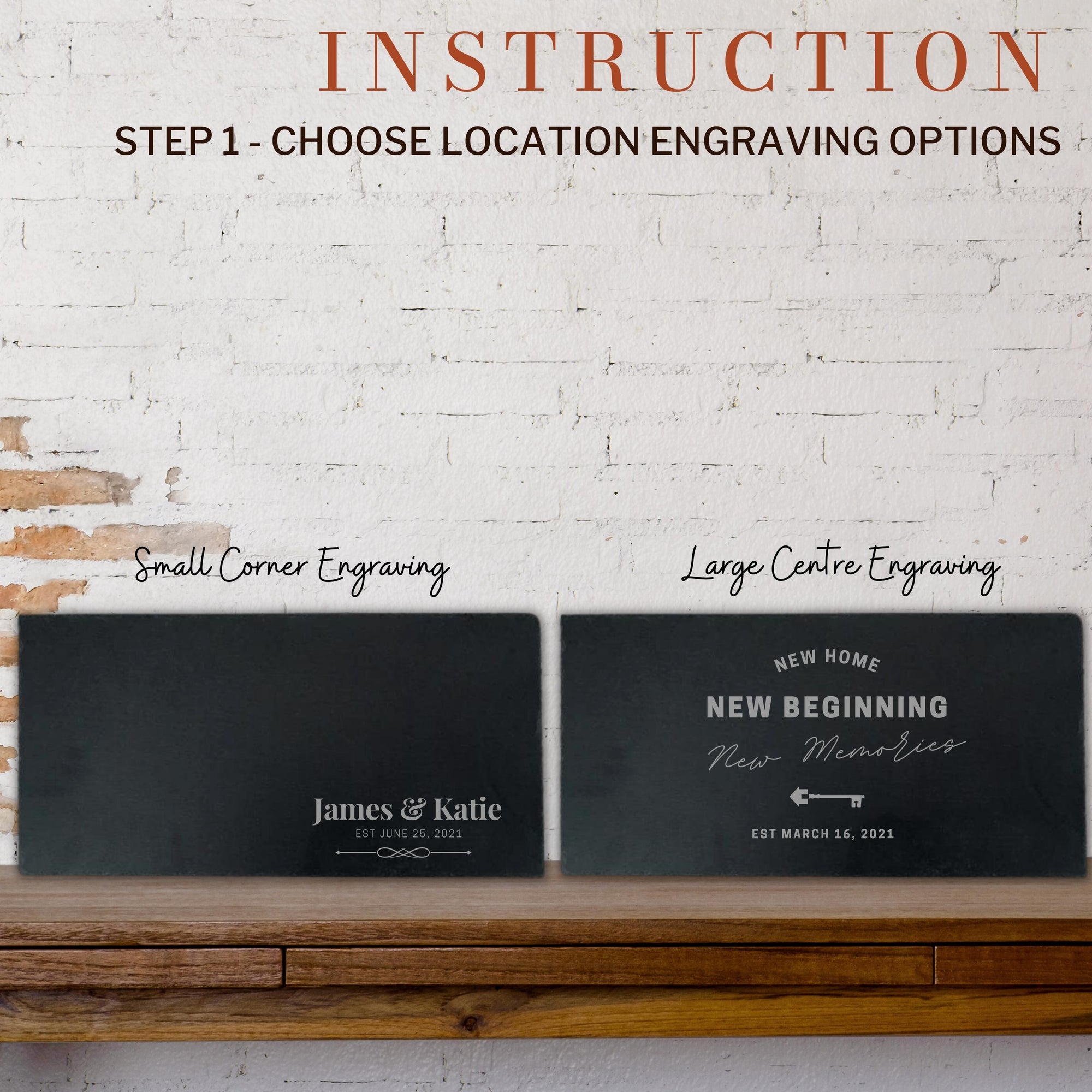 Personalised Long Rectangle Slate Serving Cheese Board, Custom Engraved Charcuterie Platter, Wedding, Anniversary, Corporate, Housewarming Gift