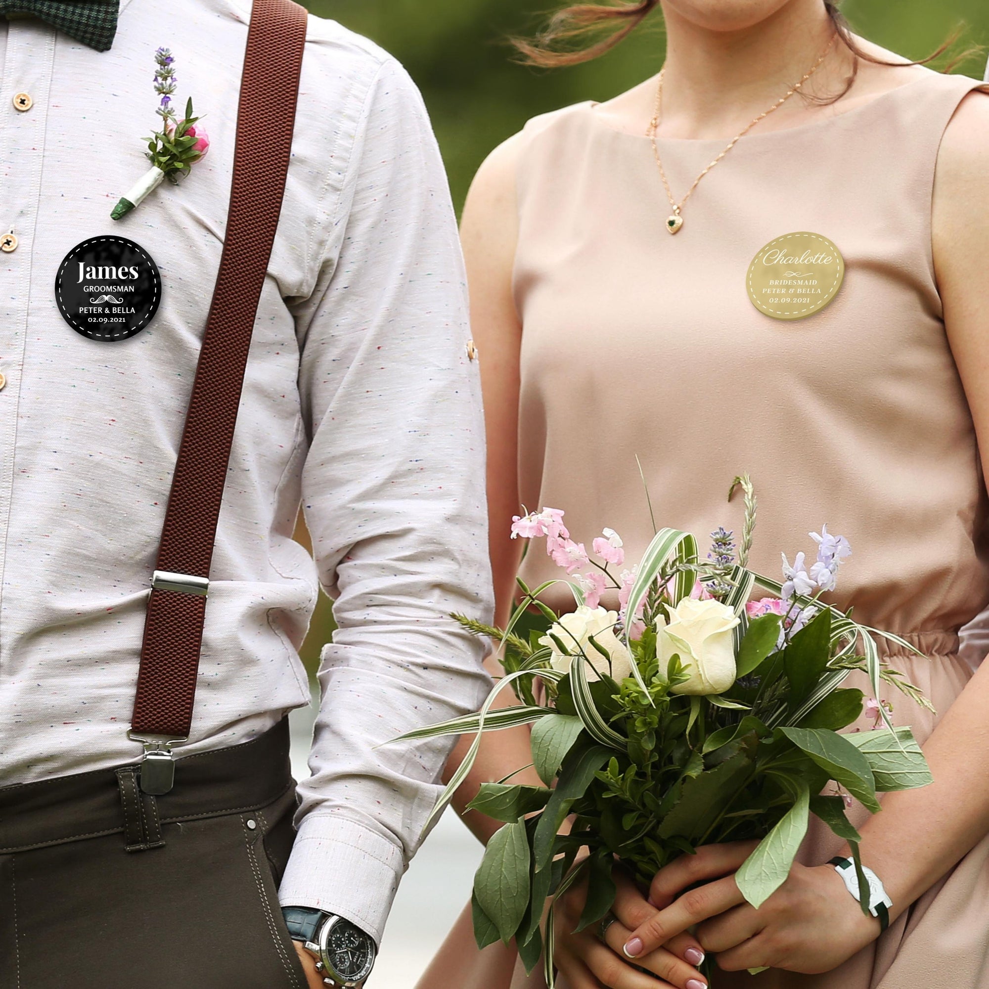 Personalised Name & Title Wooden Student Nurse Placement Badge, Event, Party, Workshop, Teacher Badges, Custom Engraved Wedding Favours, Gifts