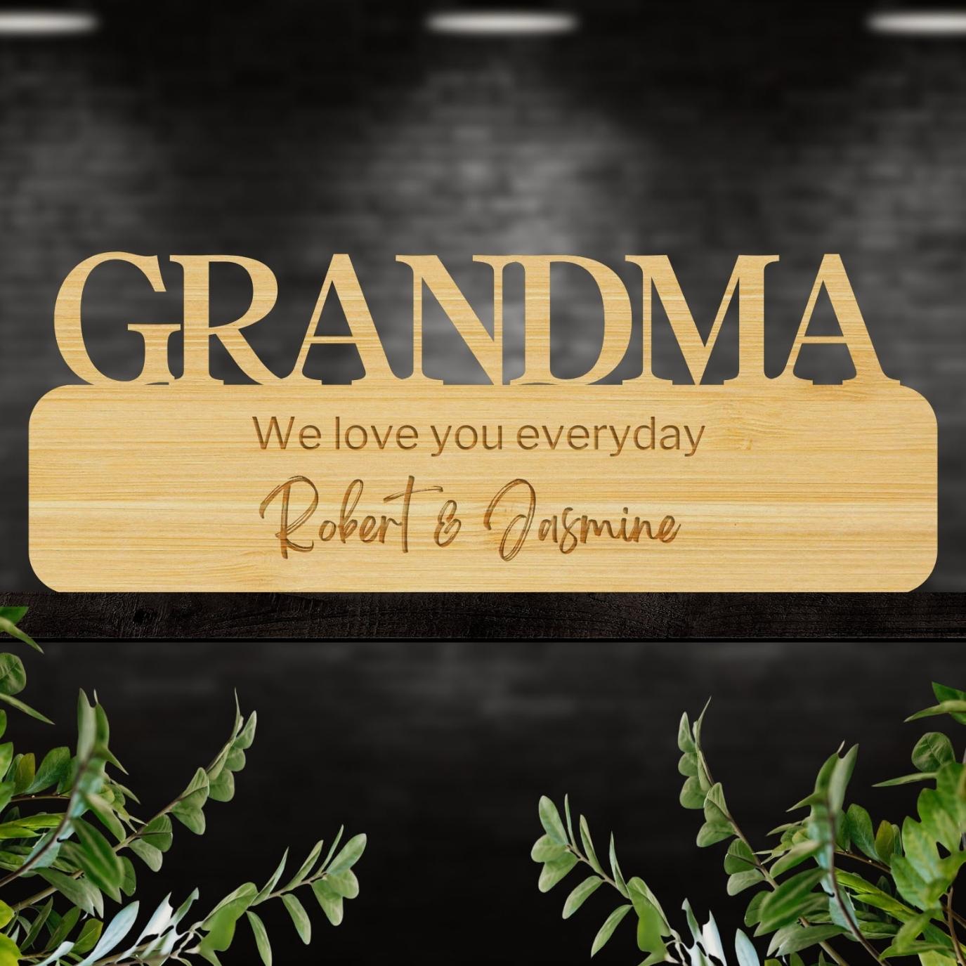 Custom Wooden/ Acrylic Mom Grandma Sign, Happy Mother&#39;s Day, Greatest Mum, Number 