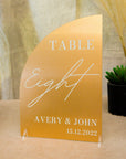 Custom Engraved Acrylic Wedding Table Bar Menu & Number Set, Personalised Banqueting Tables Plaque, Luxury Wedding Decor Ceremony/ Elegant Event / Engagement/ Bridal Shower/ Birthday Signs