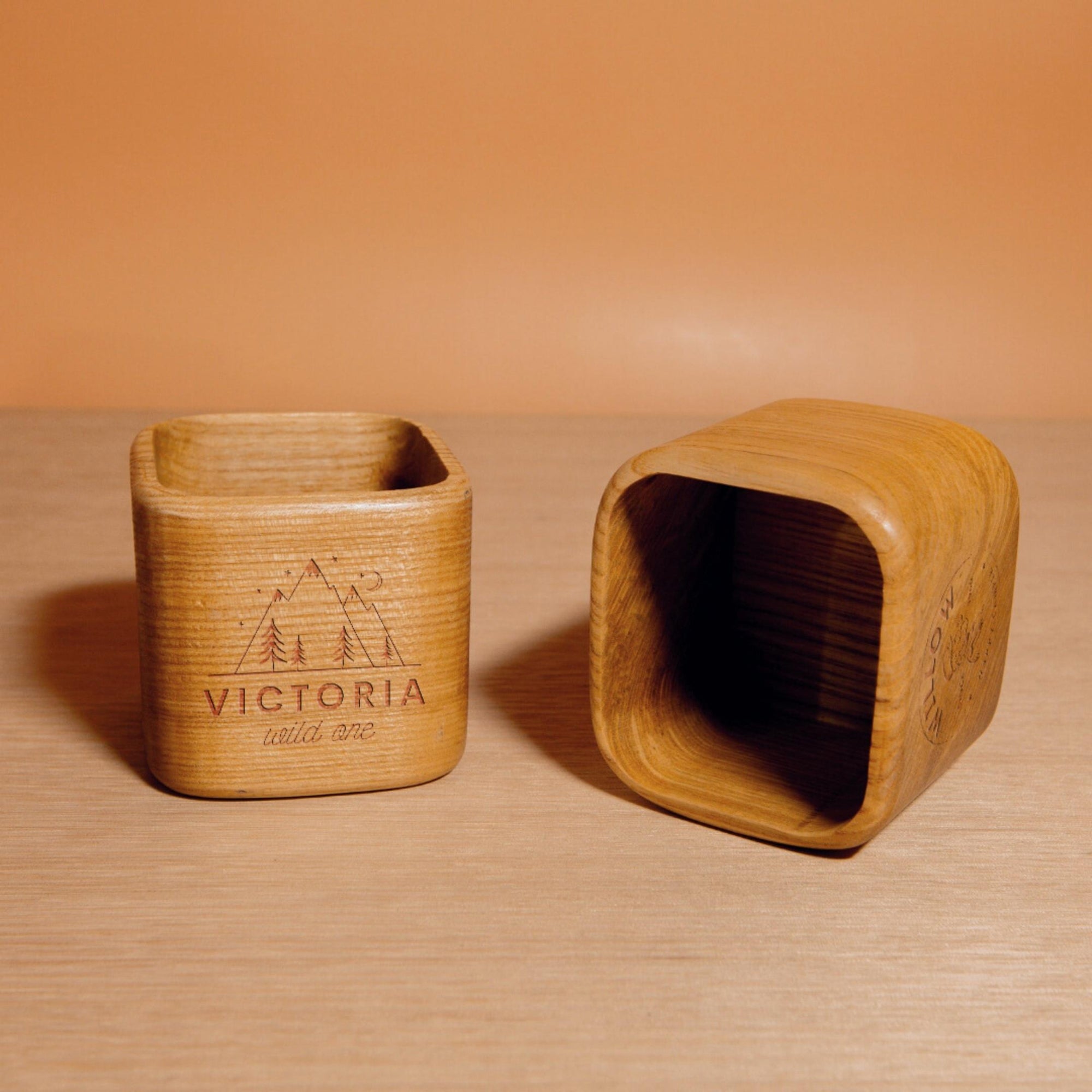 Personalised / Custom Engrave Wooden Minimalist Tumbler, Travel Wooden Whiskey Cup, Camping Tea/ Coffe/ Beer/ Wine Mug/Housewarming/ Groomsmen/ Father Gift for Him