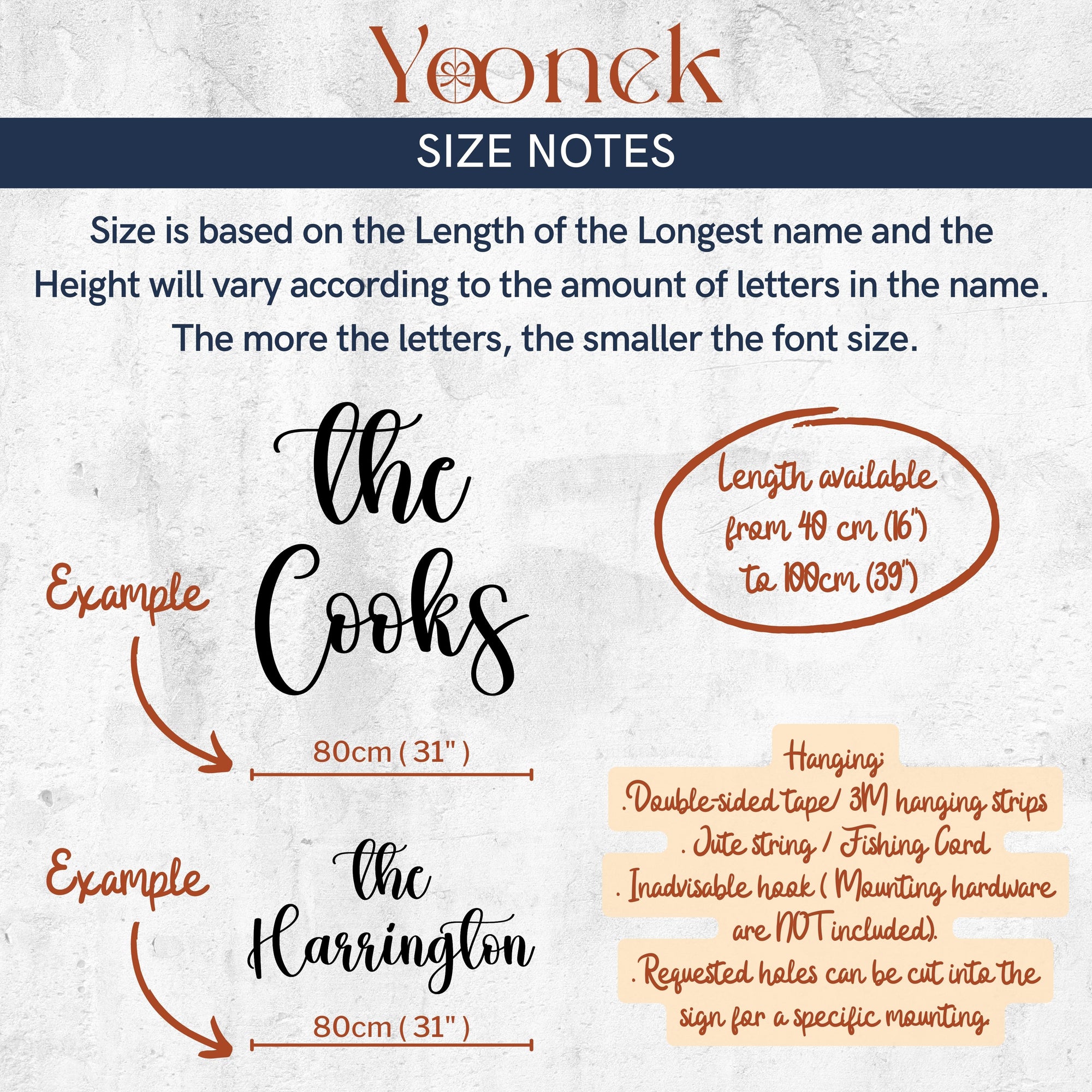 Custom Wooden/ Acrylic The Last Name Sign