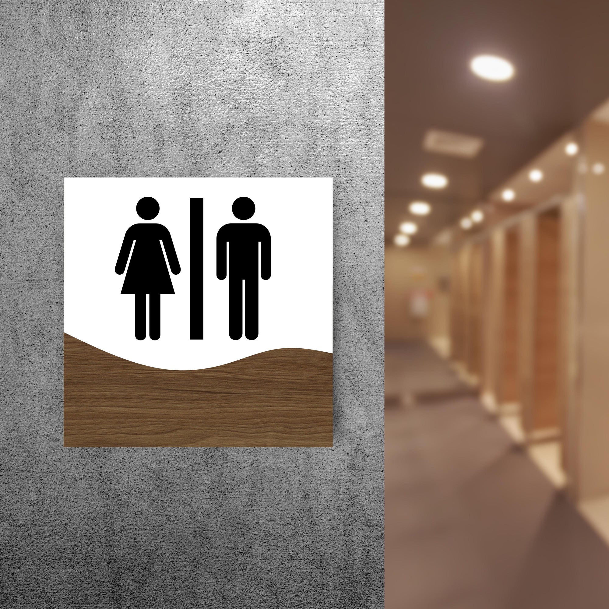 Custom Engraving Double Layers Wooden &amp; Acrylic Room Name Sign, Door Number Plaque, Personalised Wall Room Plate, Business Logo Company Signage for Office, Apartment, Hotel, / House Warming, Grand Opening&#39;s Gift