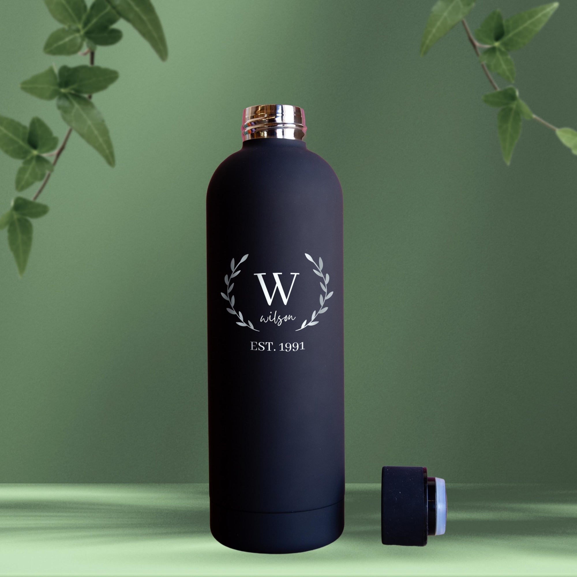 Personalised Stainless Steel Insulated Water Bottle, Laser Engraved Custom Logo, Travel Thermal Drink, Corporate Teacher Birthday Promotion Gift