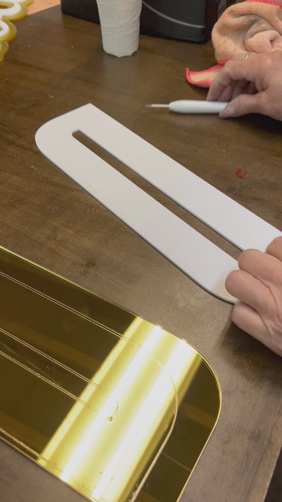 Custom Acrylic 3D Double Layered Business Logo Sign, Personalised Rose/ Gold Mirror Names, Coffee, Retail, Spa, Eyelash Signage 