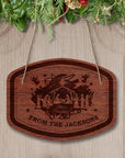 Custom Wooden Engraved Merry Christmas House Front Door Sign, Personalised Timber Noel/ Santa Welcome Home Signage, Wall Hanging New Year Xmas Decoration
