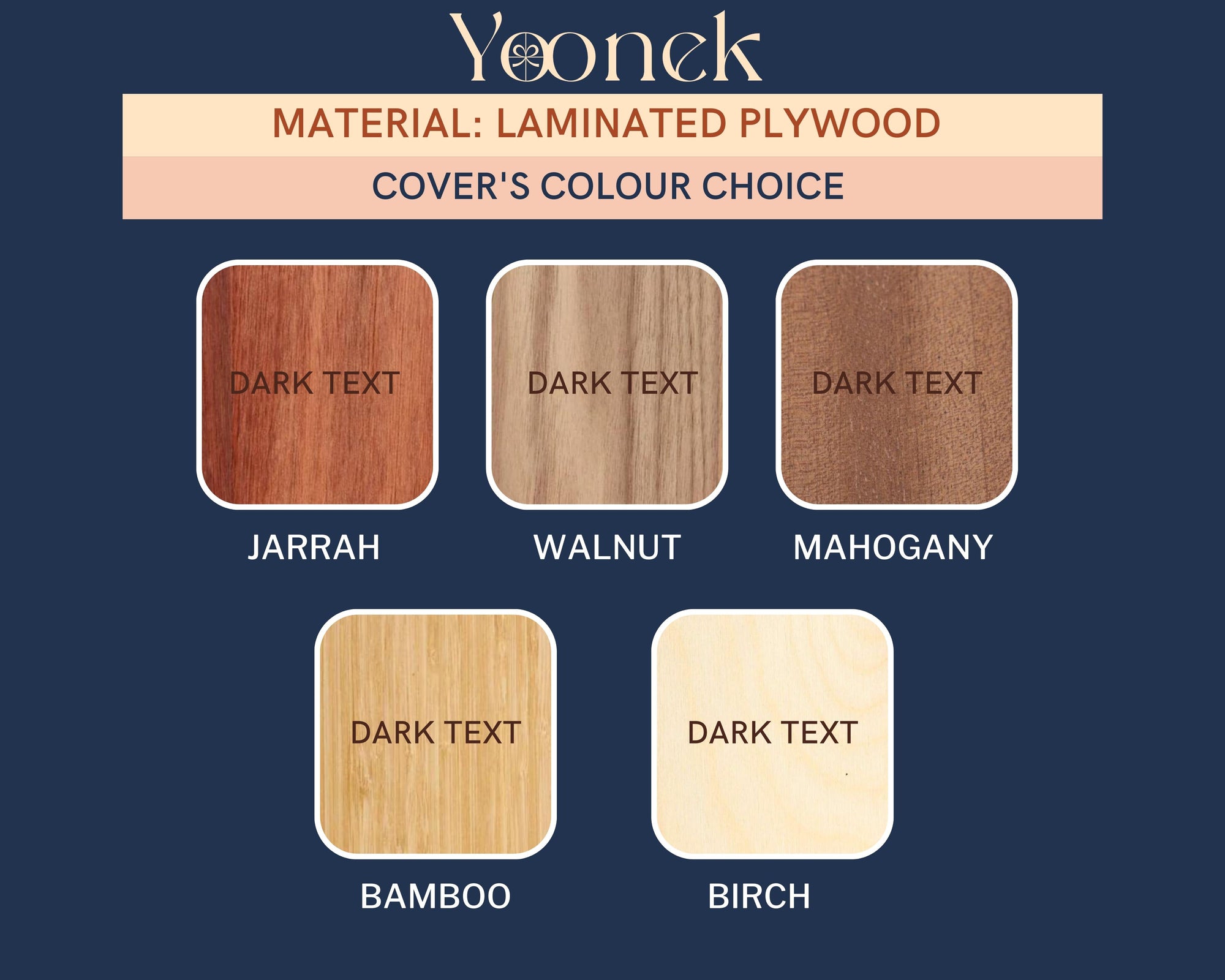 Personalised Engraving Wooden Wedding Guest Book