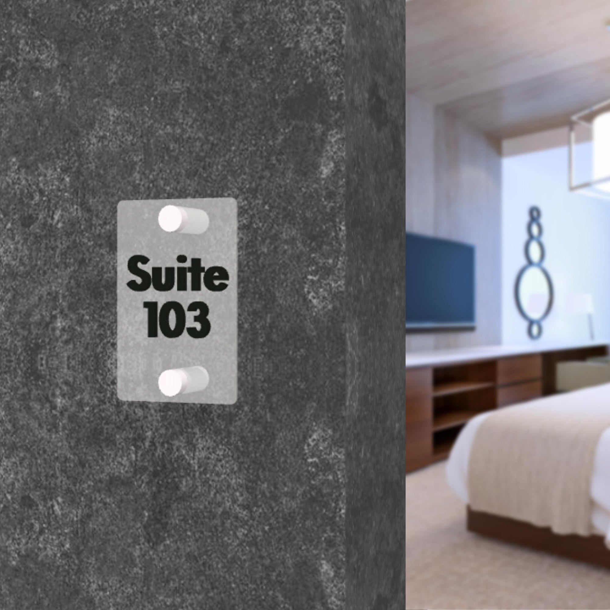 Personalised Floating Modern Acrylic Door Sign, Room Number Plaque, Laser Cut Custom Wall Business Room Plate, Company Signage for Spa, Nail Shop, Restaurant, Cafe, Office, Apartment, Hotel