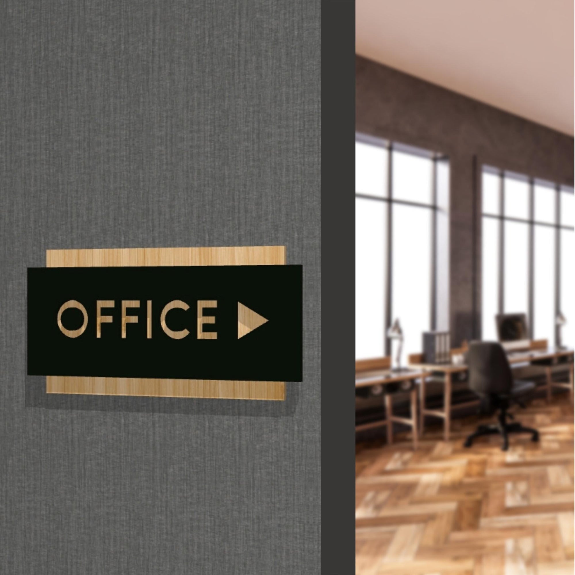 Personalised Double Layers Wooden & Acrylic Door Sign, Room Name/ Number Plaque, Laser Cut Custom Business Logo, Wall Room Plate, Company Signage for Office, Apartment, Hotel, / House Warming, Grand Opening's Gift