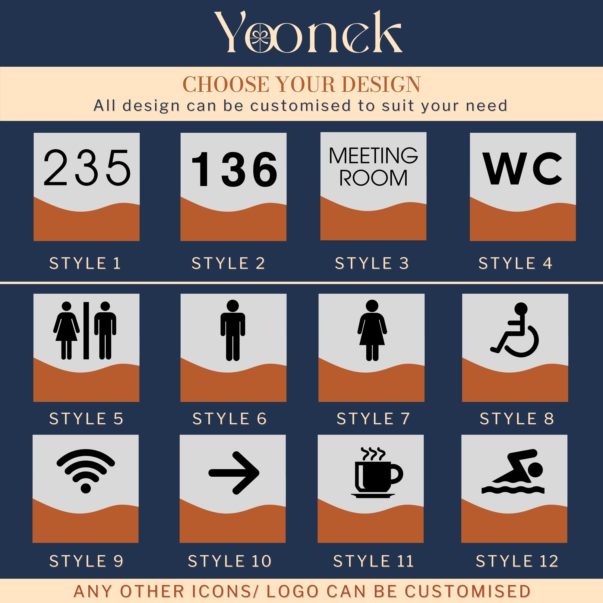 Custom Engraving Double Layers Wooden &amp; Acrylic Room Name Sign, Door Number Plaque, Personalised Wall Room Plate, Business Logo Company Signage for Office, Apartment, Hotel, / House Warming, Grand Opening&#39;s Gift