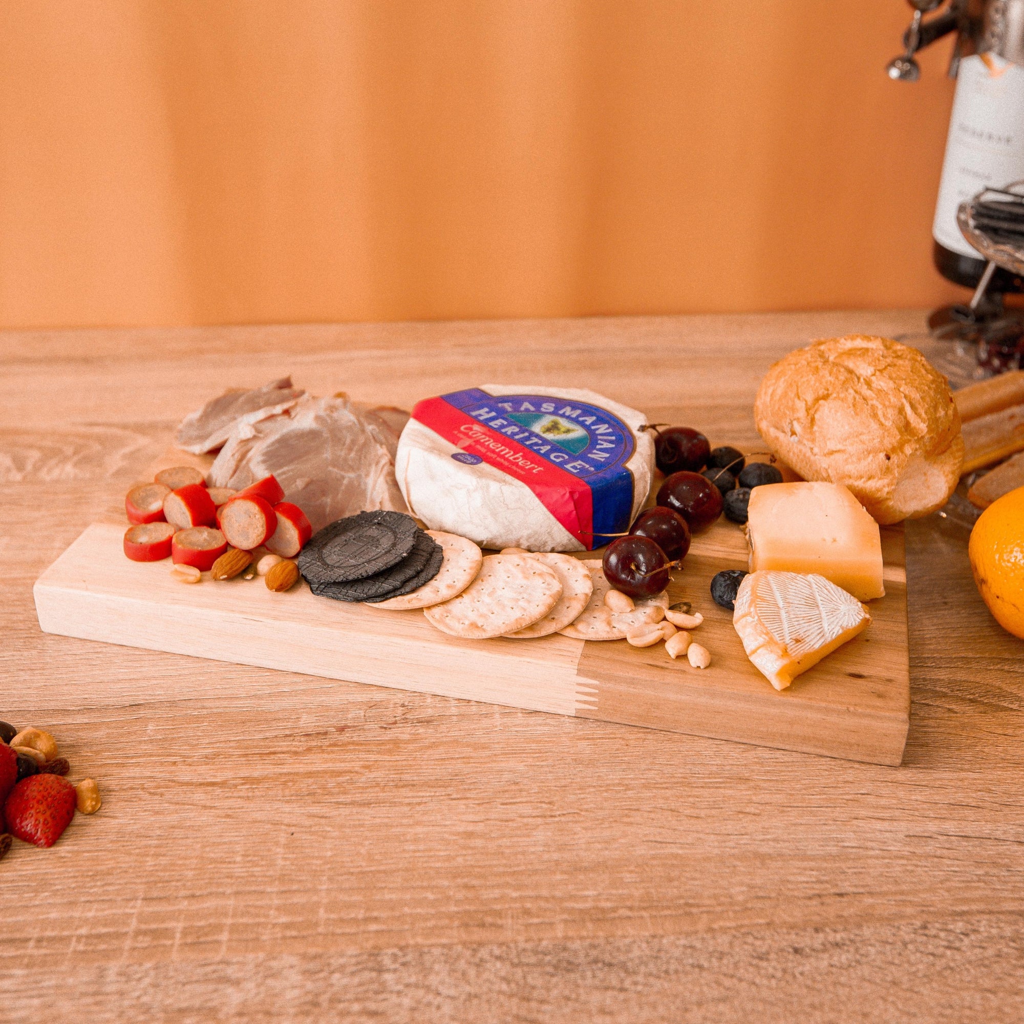 Personalised Solid Acacia Wood Charcuterie Chopping/ Cutting Board, Engraved Custom Cheese, Food Serving Tray Anniversary/ Housewarming Gift