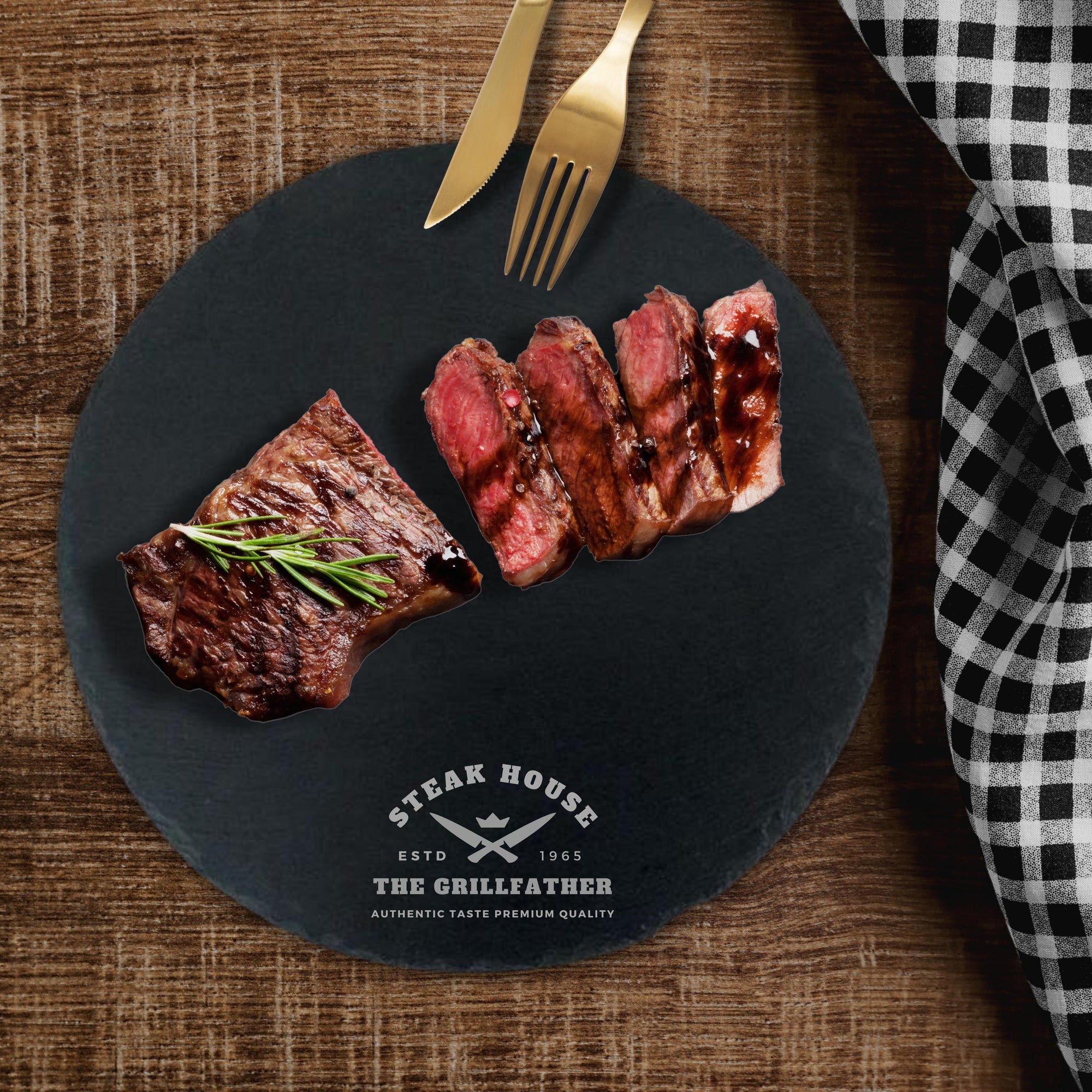 Personalised Round Slate Serving Cheese Board, Custom Engraved Charcuterie Platter, Wedding, Anniversary, Corporate, Housewarming Gift