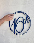 Custom Sribble Circle Name Hoop Sign