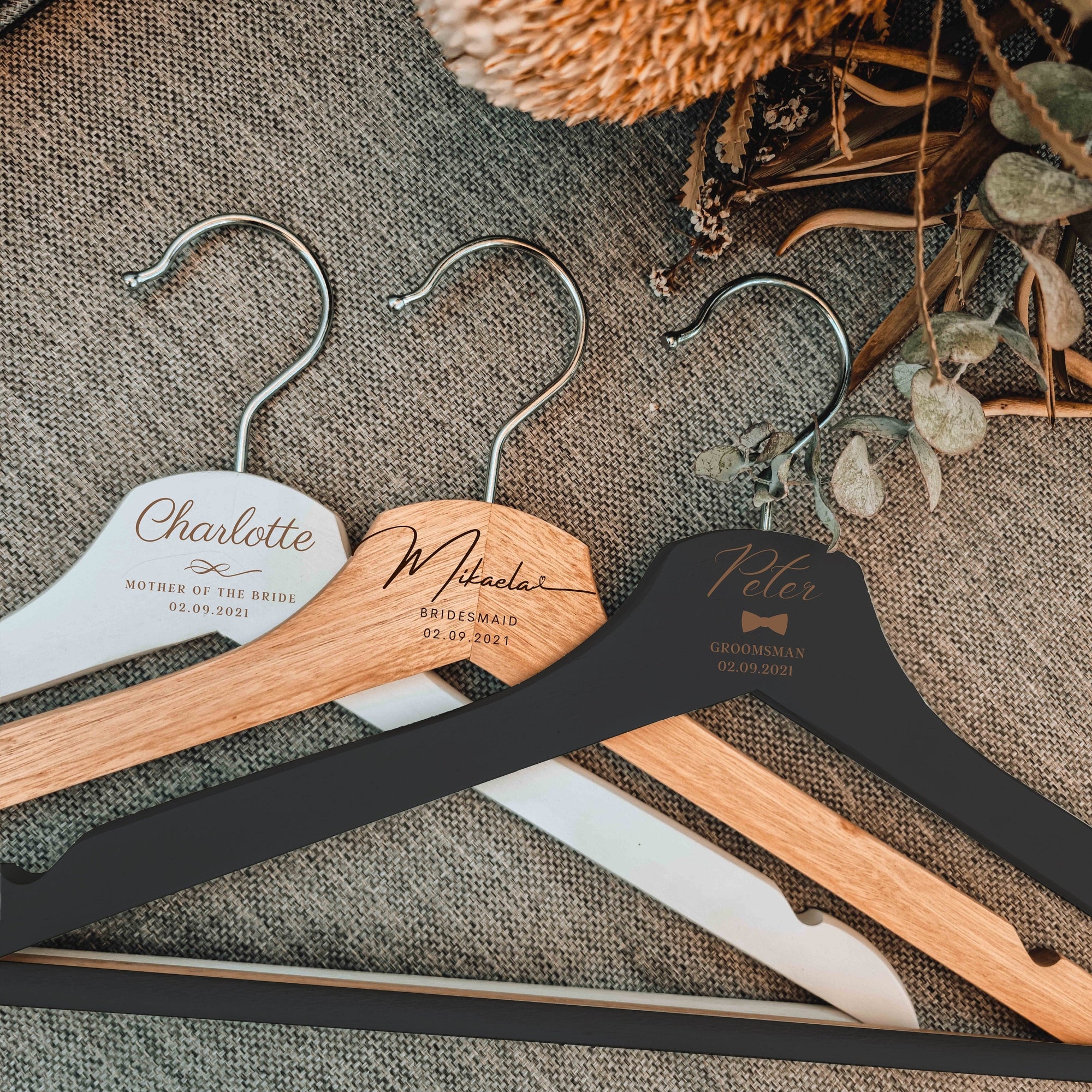 Personalised Wooden Engraved Coat Hanger