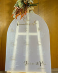 Custom Frosted/ Clear Wedding Seating Chart Sign, Personalised Guest Plan/ Find Table Take a Seat, Modern, Luxury Reception Event Decor