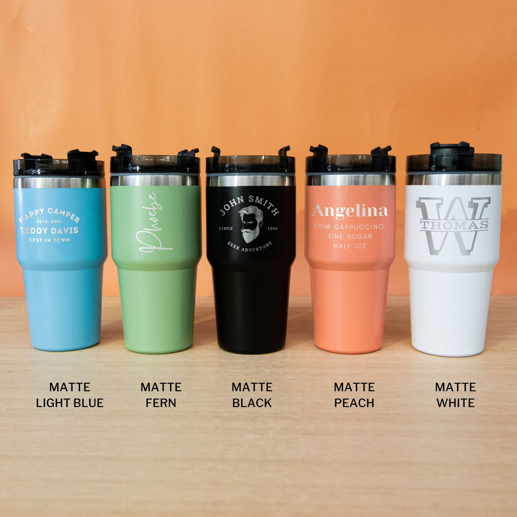 Personalised Engraved Stainless Steel Insulated Tumbler &amp; Straw Set, Laser Engraved Custom Logo Travel Thermal Drink Bottle, Coffee Car Cup, Corporate Birthday Gift, Insulation Portable Vacuum Flasks &amp; Thermoses